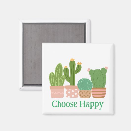 Kies Happy floral magneet (Voorkant / Achterkant)