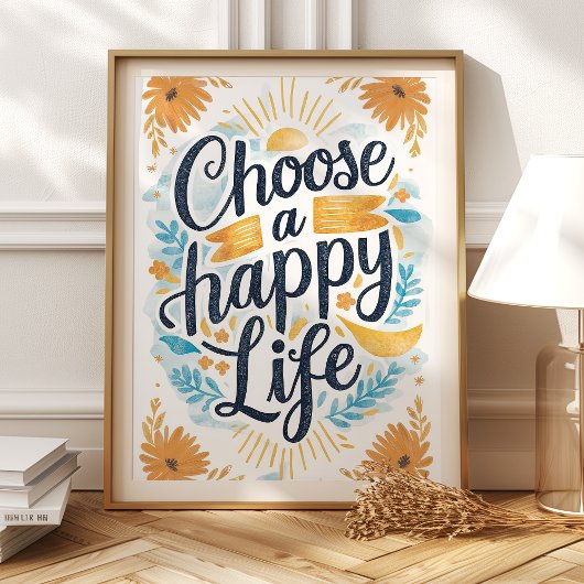 Kies Happy Floral Sunshine Art Print