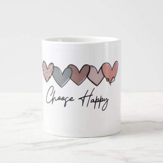 Kies Happy Heart Mok Ontwerp (Voorkant)