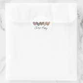 Kies Happy Heart Sticker / Rol Sticker (Tas)