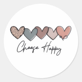 Kies Happy Heart Sticker / Rol Sticker