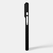 Kies Happy Modern Zwart Patroon iPhone Case (Achterkant / Links)