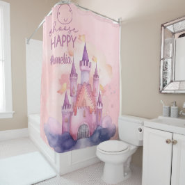 Kies Happy Palace op de Pink Cloud aanpasbaar Douchegordijn