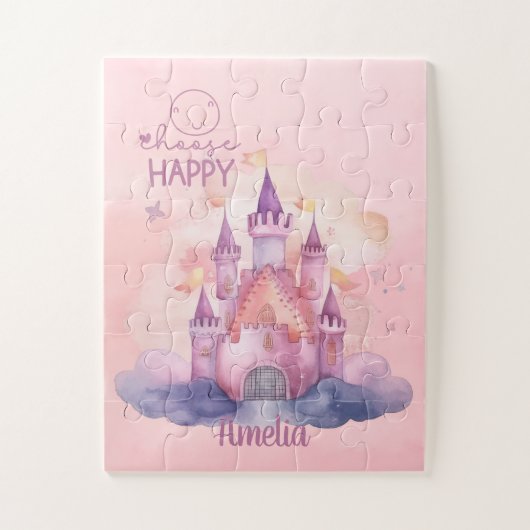 Kies Happy Palace op de Pink Cloud aanpasbaar Legpuzzel (Verticaal)