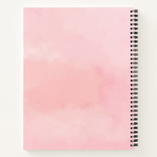 Kies Happy Palace op de Pink Cloud aanpasbaar Notitieboek (Achterkant)