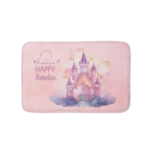 Kies Happy Palace op de Pink Cloud Badmat (Voorkant)