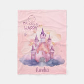 Kies Happy Palace op de Pink Cloud Fleece Deken (Voorkant)
