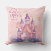 Kies Happy Palace op de Pink Cloud Kussen (Voorkant)
