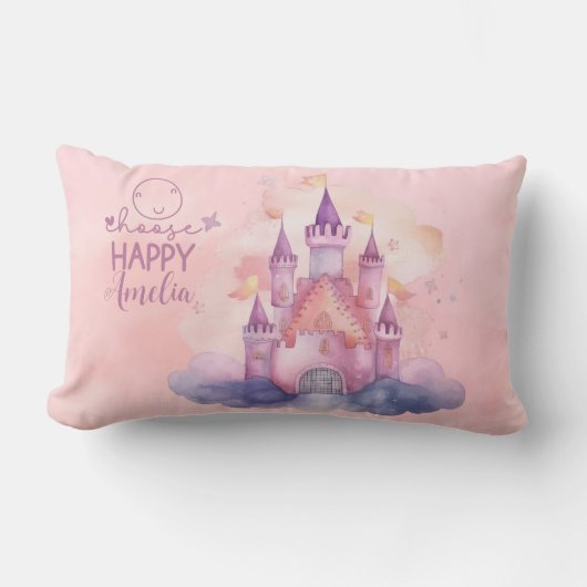 Kies Happy Palace op de Pink Cloud Kussen (Voorkant)