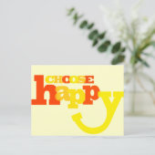 Kies happy quote briefkaart (Staand voorkant)