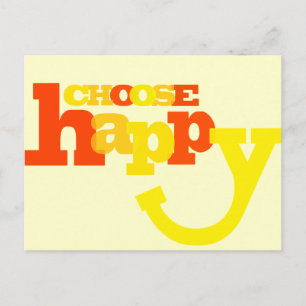 Kies happy quote briefkaart