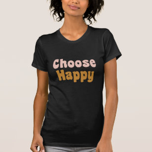 Kies Happy Retro Lettering grafisch T-shirt T-Shir