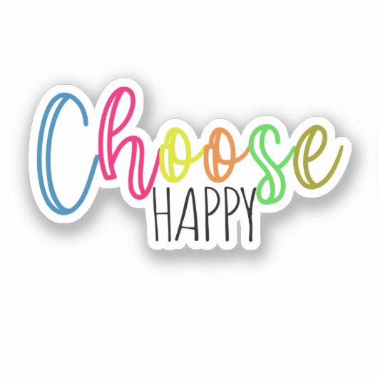 Kies Happy Sticker (Voorkant)