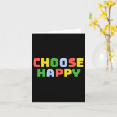 Kies Happy ) Sticker Kaart (Gele Bloem)