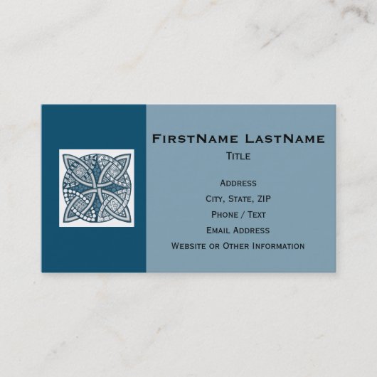 Kies het decoratieve patroon van de Kleur Keltisch Visitekaartje (Voorkant)