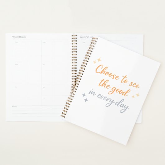 Kies het Goede – Positief Citatontwerp Planner (Display)