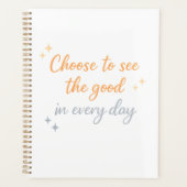 Kies het Goede – Positief Citatontwerp Planner (Voorkant)