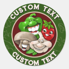 KIES HET Happy Italian Food Keuken Bedrijf Ronde Sticker