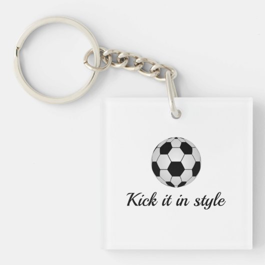 Kies het in het Football Stijl Sleutelhanger (Voorkant)