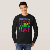 Kies het Inspirerend Citaat van de Hapiness T-shirt (Voorkant volledig)