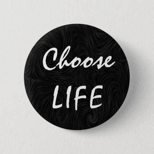 Kies het LEVEN Ronde Button 5,7 Cm (Voorkant)