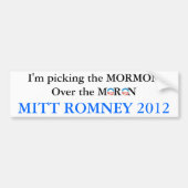 Kies het mormon niet de maan bumpersticker (Voorkant)