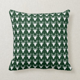 Kies het Opgeruimde Witte Groene/Witte Hoofdkussen Kussen