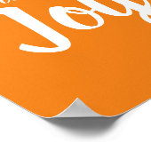 Kies het Oranje pastje van het meisje van Joy en h Poster (Hoek)