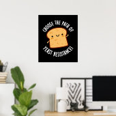 Kies het pad van gist weerstand Pun Dark BG Poster (Thuiskantoor)