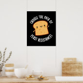 Kies het pad van gist weerstand Pun Dark BG Poster (Keuken)