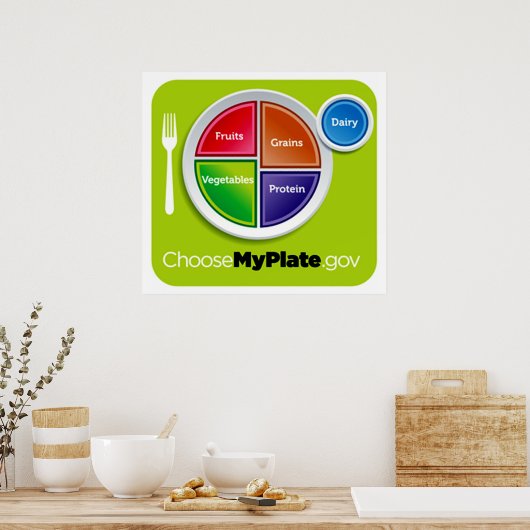 Kies het Poster Mijn Bord - in vele formaten (Keuken)