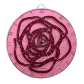 Kies het Roos van de Kleur op Roze Dartbord (Voorkant)