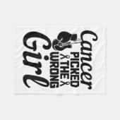 Kies het verkeerde meisje borstkanker Awareness Mo Fleece Deken (Voorkant (Horizontaal))