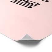 Kies het werk van u - Roze Inspirerend Poster (Hoek)