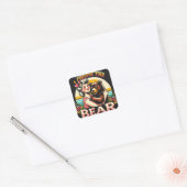 kies ik het Beer Vierkante Sticker (Envelop)