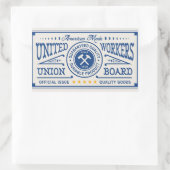 Kies in de Unie gemaakt Rechthoekige Sticker (Tas)