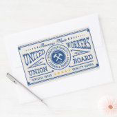 Kies in de Unie gemaakt Rechthoekige Sticker (Envelop)