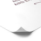 Kies in Merlot een Seat Unplugged Ceremony Poster (Hoek)