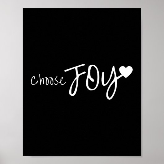 Kies Inspirerend joy Heart Motivatie Poster (Voorkant)