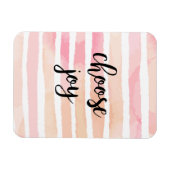 Kies Inspirerend prijsopgave roze Waterverf Magneet (Horizontaal)