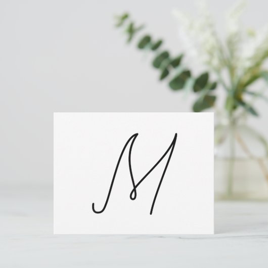 Kies je eigen brief | Lettertypestijl: Alexandria Briefkaart (Staand voorkant)