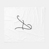 Kies je eigen brief | Lettertypestijl: Alexandria Fleece Deken (Voorkant (Horizontaal))