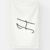 Kies je eigen brief | Lettertypestijl: Alexandria Spandoek (Verticaal)