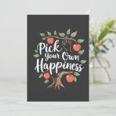 Kies je eigen geluk Apple Picking Season Herfst Aankondiging (Staand voorkant)