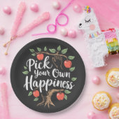 Kies je eigen geluk Apple Picking Season Herfst Papieren Bordje (Feest)