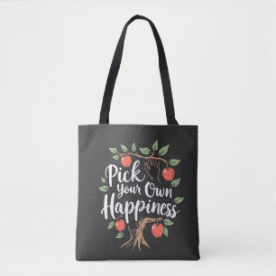 Kies je eigen geluk Apple Picking Season Herfst Tote Bag
