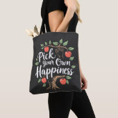 Kies je eigen geluk Apple Picking Season Herfst Tote Bag (Dichtbij)