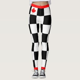 Kies je eigen kleur Canadian Maple Checkered Leggings