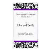 Kies je eigen kleur Wedding Favor Labels (Voorkant)