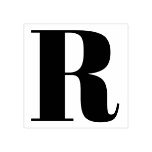 Kies Je Eigen Letter Lettertype: Abril Fatface Rubberstempel